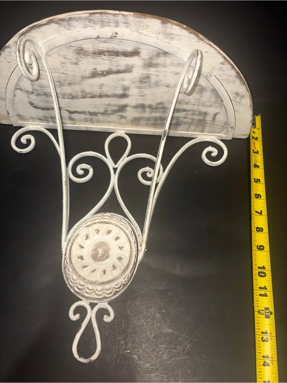 White Distressed Wall Shelf - Decorative Home Wall Decor